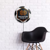 Houston Dynamo: Soccer Ball - Edge Glow Lighted Wall Sign, MSHOUS-150-51