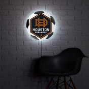Houston Dynamo: Soccer Ball - Edge Glow Lighted Wall Sign, MSHOUS-150-51
