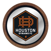 Houston Dynamo: Barrel Top Framed Mirror Mirrored Wall Sign, FNB-MSHOUS-245-01A