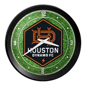 Houston Dynamo: Pitch - Ribbed Frame Wall Clock, MSHOUS-530-02