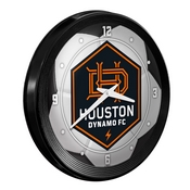 Houston Dynamo: Soccer Ball - Ribbed Frame Wall Clock, MSHOUS-530-51