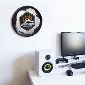 Houston Dynamo: Soccer Ball - Ribbed Frame Wall Clock, MSHOUS-530-51