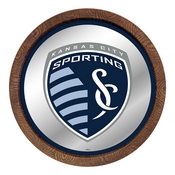 Sporting Kansas City: Barrel Top Framed Mirror Mirrored Wall Sign, FNB-MSKCTY-245-01A