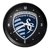 Sporting Kansas City: Ribbed Frame Wall Clock, MSKCTY-530-01