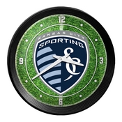Sporting Kansas City: Pitch - Ribbed Frame Wall Clock, MSKCTY-530-02