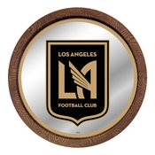 Los Angeles Football Club: Barrel Top Framed Mirror Mirrored Wall Sign, FNB-MSLAFC-245-01A