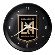 Los Angeles Football Club: Ribbed Frame Wall Clock, MSLAFC-530-01