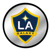 LA Galaxy: Modern Disc Mirrored Wall Sign, MSLAGX-235-01