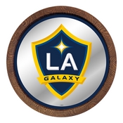 LA Galaxy: Barrel Top Framed Mirror Mirrored Wall Sign, FNB-MSLAGX-245-01A