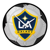 LA Galaxy: Soccer Ball - Modern Disc Wall Clock, MSLAGX-510-51