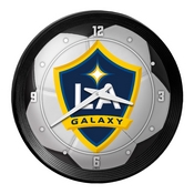 LA Galaxy: Soccer Ball - Ribbed Frame Wall Clock, MSLAGX-530-51