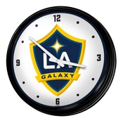 LA Galaxy: Retro Lighted Wall Clock, FNB-MSLAGX-550-01A