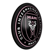 Inter Miami CF: Round Slimline Lighted Wall Sign, MSMIAM-130-01