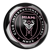 Inter Miami CF: Soccer - Round Slimline Lighted Wall Sign, MSMIAM-130-51