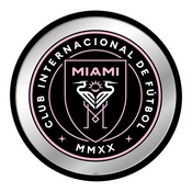Inter Miami CF: Modern Disc Mirrored Wall Sign, MSMIAM-235-01