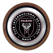 Inter Miami CF: Barrel Top Framed Mirror Mirrored Wall Sign, FNB-MSMIAM-245-01A