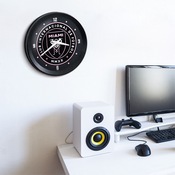 Inter Miami CF: Ribbed Frame Wall Clock, MSMIAM-530-01