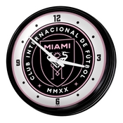 Inter Miami CF: Retro Lighted Wall Clock, FNB-MSMIAM-550-01A