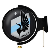 Minnesota United FC: Original Round Rotating Lighted Wall Sign, MSMINN-115-01