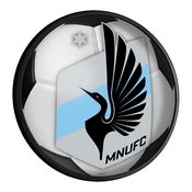 Minnesota United FC: Soccer - Round Slimline Lighted Wall Sign, MSMINN-130-51