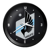 Minnesota United FC: Ribbed Frame Wall Clock, MSMINN-530-01