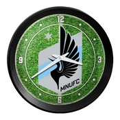 Minnesota United FC: Pitch - Ribbed Frame Wall Clock, MSMINN-530-02