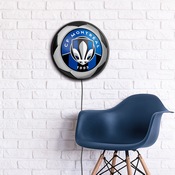 CF MontrÃƒÂ©al: Soccer - Round Slimline Lighted Wall Sign, MSMONT-130-51