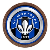 CF Montreal: Barrel Top Framed Mirror Mirrored Wall Sign, FNB-MSMONT-245-01A
