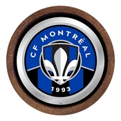 CF Montreal: Barrel Top Framed Mirror Mirrored Wall Sign, FNB-MSMONT-245-01A