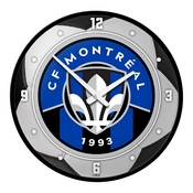 CF MontrÃƒÂ©al: Soccer Ball - Modern Disc Wall Clock, MSMONT-510-51