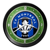 CF MontrÃƒÂ©al: Pitch - Ribbed Frame Wall Clock, MSMONT-530-02