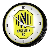 Nashville SC: Retro Lighted Wall Clock, FNB-MSNASH-550-01A