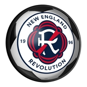 New England Revolution: Soccer - Round Slimline Lighted Wall Sign, MSNERV-130-51