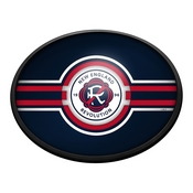 New England Revolution: Oval Slimline Lighted Wall Sign, FNB-MSNERV-140-01A