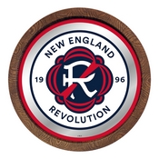 New England Revolution: Barrel Top Framed Mirror Mirrored Wall Sign, FNB-MSNERV-245-01A