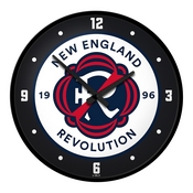 New England Revolution: Modern Disc Wall Clock, MSNERV-510-01