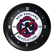New England Revolution: Ribbed Frame Wall Clock, MSNERV-530-01