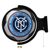 New York City FC: Soccer Ball - Original Round Rotating Lighted Wall Sign, MSNYFC-115-51