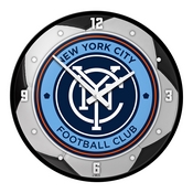 New York City FC: Soccer Ball - Modern Disc Wall Clock, MSNYFC-510-51