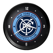 New York City FC: Ribbed Frame Wall Clock, MSNYFC-530-01