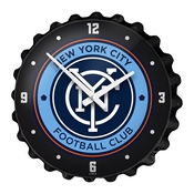 New York City FC: Bottle Cap Wall Clock, MSNYFC-540-01