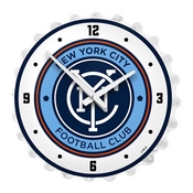 New York City FC: Bottle Cap Lighted Wall Clock, MSNYFC-545-01