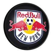 New York Red Bulls: Round Slimline Lighted Wall Sign, MSNYRB-130-01