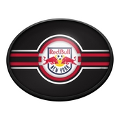 New York Red Bulls: Oval Slimline Lighted Wall Sign, FNB-MSNYRB-140-01A