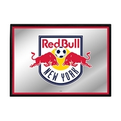 New York Red Bulls: Framed Mirrored Wall Sign, FNB-MSNYRB-265-01A