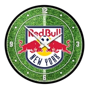 New York Red Bulls: Pitch - Modern Disc Wall Clock, MSNYRB-510-02