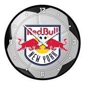New York Red Bulls: Soccer Ball - Modern Disc Wall Clock, MSNYRB-510-51