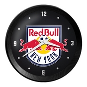 New York Red Bulls: Ribbed Frame Wall Clock, MSNYRB-530-01