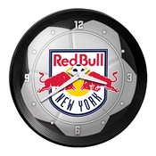 New York Red Bulls: Soccer Ball - Ribbed Frame Wall Clock, MSNYRB-530-51