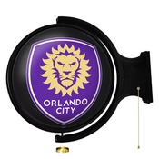Orlando City: Original Round Rotating Lighted Wall Sign, MSORLA-115-01